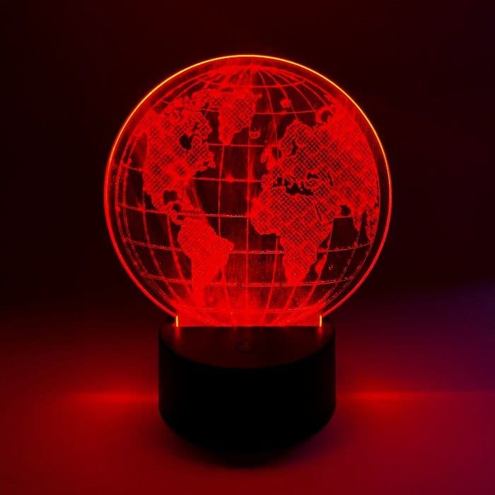 Akryl LED med base incl. rund 4mm-Ø13cm