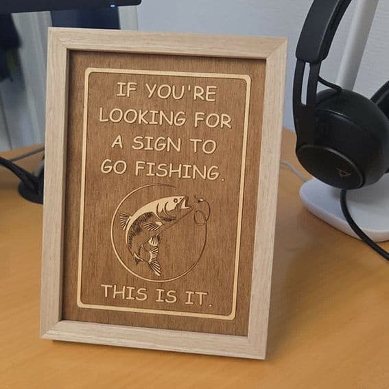 Skilt - Sign for fishing