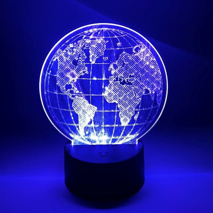 Akryl LED med base incl. rund 4mm-Ø13cm 2