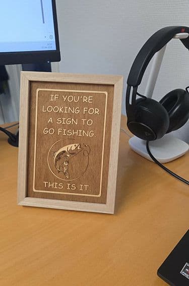 Skilt - Sign for fishing 2